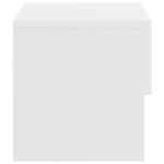 vidaXL Nástenná nočná skrinka biela – Obrázok 6