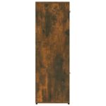 vidaXL Knižnica dymový dub 90x30x90 cm spracované drevo – Obrázok 7