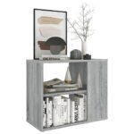 vidaXL Príručná skrinka sivý dub sonoma 60x30x50 cm spracované drevo – Obrázok 5