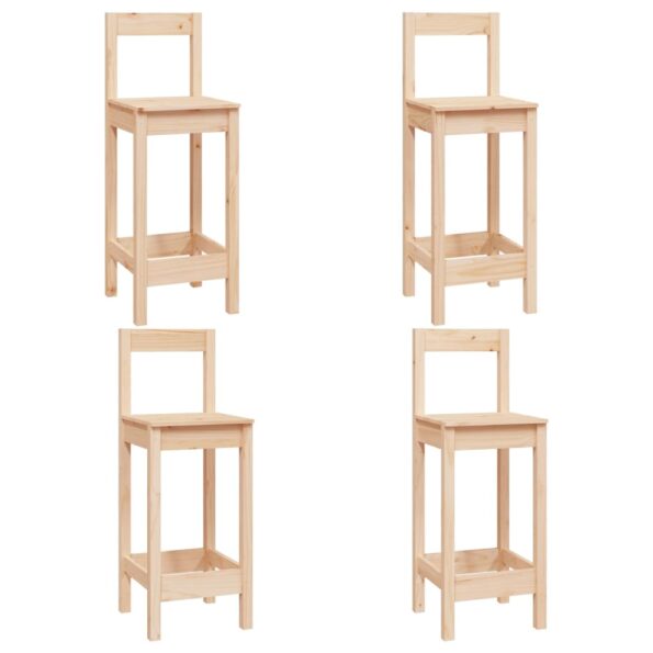 vidaXL 5-dielna barová súprava borovicový masív – Obrázok 3