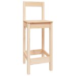 vidaXL 5-dielna barová súprava borovicový masív – Obrázok 4