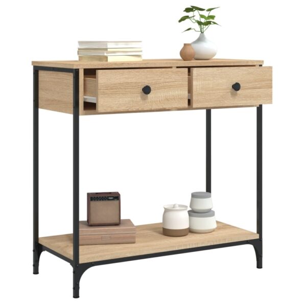 VXL8720845421274_g_en_hd_2.jpg vidaXL Konzolový stolík dub sonoma 75 x 34,5 x 75 cm kompozitné drevo – Obrázok 4