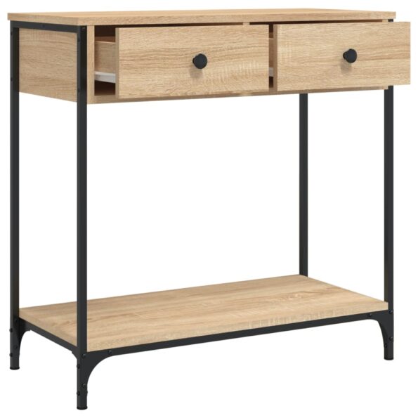VXL8720845421274_g_en_hd_3.jpg vidaXL Konzolový stolík dub sonoma 75 x 34,5 x 75 cm kompozitné drevo – Obrázok 5