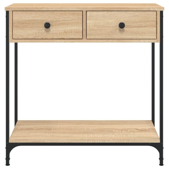 VXL8720845421274_g_en_hd_4.jpg vidaXL Konzolový stolík dub sonoma 75 x 34,5 x 75 cm kompozitné drevo – Obrázok 6