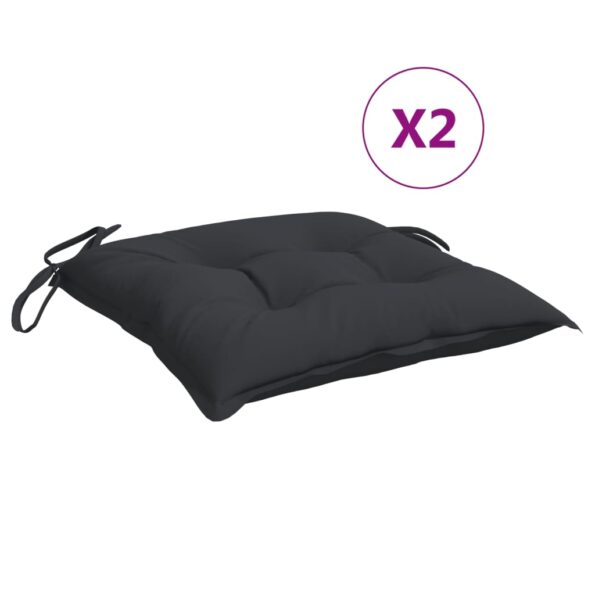 VXL8720845708870_a_en_hd_1.jpg vidaXL Podložky na stoličku 2 ks, čierne 40x40x7 cm, oxfordská látka – Obrázok 2