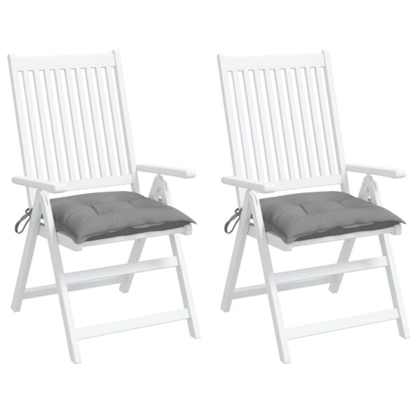 vidaXL Podložky na stoličku 2 ks, sivé 50x50x7 cm, oxfordská látka – Obrázok 3