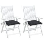 vidaXL Vankúše na paletové sedenie 2 ks čierne 50x50x7cm oxford. látka