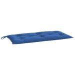 vidaXL Podložky na záh. lavičku 2 ks modré 100x50x7 cm oxfordská látka – Obrázok 4