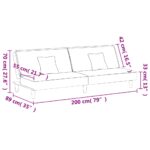 vidaXL Rozkladacia pohovka modrá zamat – Obrázok 12