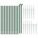 vidaXL Drôtený plot s kotviacimi hrotmi zelený 1x25 m – Obrázok 3