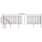 vidaXL Drôtený plot s kotviacimi hrotmi zelený 1x25 m – Obrázok 5