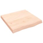 vidaXL Kúpeľňová doska 60x60x(2-6) cm neošetrený masív – Obrázok 2