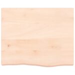vidaXL Kúpeľňová doska 60x60x(2-6) cm neošetrený masív – Obrázok 3