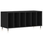 vidaXL Skrinka na platne čierna 100x38x48 cm kompozitné drevo – Obrázok 2