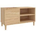 vidaXL Skrinka na platne dub sonoma 84,5x38x48 cm kompozitné drevo – Obrázok 2