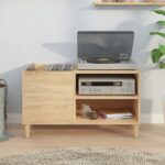 vidaXL Skrinka na platne dub sonoma 84,5x38x48 cm kompozitné drevo – Obrázok 3