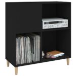 vidaXL Skrinka na platne čierna 84,5x38x89 cm kompozitné drevo – Obrázok 4