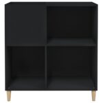 vidaXL Skrinka na platne čierna 84,5x38x89 cm kompozitné drevo – Obrázok 5