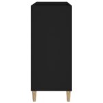 vidaXL Skrinka na platne čierna 84,5x38x89 cm kompozitné drevo – Obrázok 6