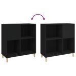 vidaXL Skrinka na platne čierna 84,5x38x89 cm kompozitné drevo – Obrázok 7