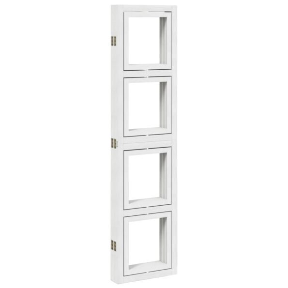 vidaXL Paraván 5 panelov biely masívne drevo paulovnie – Obrázok 6