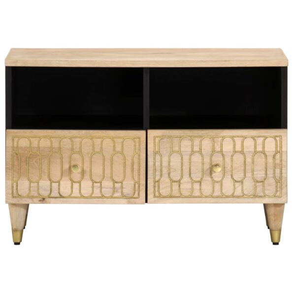 vidaXL TV skrinka 70x33x46 cm masívne mangovníkové drevo – Obrázok 3