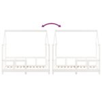 vidaXL Rám detskej postele biely 70x140 cm masívna borovica – Obrázok 7