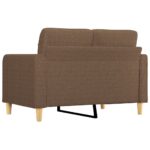vidaXL 2-miestna pohovka hnedá 120 cm látka – Obrázok 5