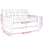 vidaXL 2-miestna pohovka hnedá 120 cm látka – Obrázok 8