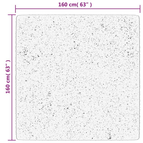 vidaXL Chlpatý koberec vysoký vlas moderný zelený 160x160 cm – Obrázok 10