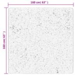 vidaXL Chlpatý koberec vysoký vlas moderný modrý 160x160 cm – Obrázok 10