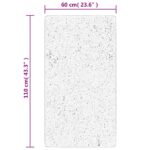 vidaXL Koberec OVIEDO krátky vlas sivý 60x110 cm – Obrázok 10