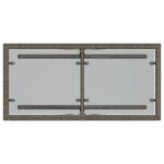 vidaXL 3-dielna záhradná bistro súprava s vankúšmi sivá polyratan – Obrázok 9