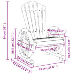 vidaXL Záhradné stoličky Adirondack 2 ks jedľový masív – Obrázok 10