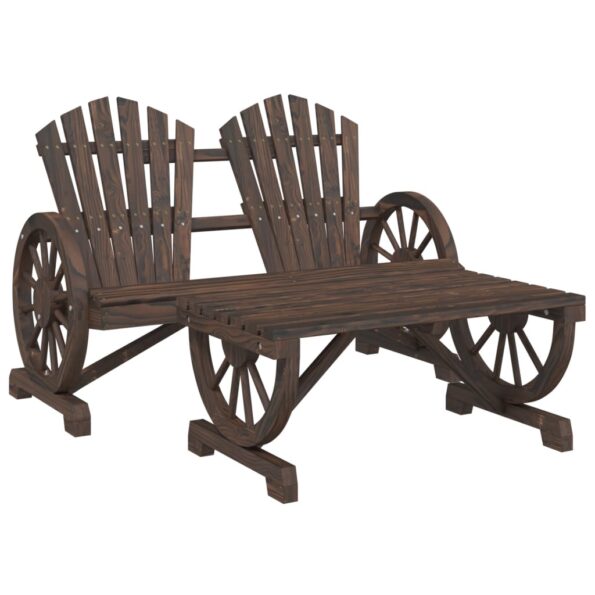 vidaXL 2-dielna záhradná sedacia súprava jedľový masív – Obrázok 2