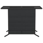 vidaXL 3-dielna bistro súprava s vankúšmi čierna polyratanová – Obrázok 10