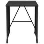 vidaXL 3-dielna bistro súprava s vankúšmi čierna polyratanová – Obrázok 11