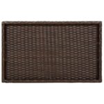 vidaXL Skladací stolík s podnosom hnedý 65x40x75 cm polyratan – Obrázok 8