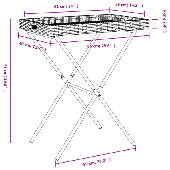 VXL8721012262287_g_en_hd_9.jpg vidaXL Skladací stolík s podnosom hnedý 65x40x75 cm polyratan – Obrázok 11