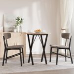 vidaXL Nohy jedálenského stola X-rám 40x40x73 cm liatina – Obrázok 3
