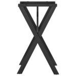 vidaXL Nohy jedálenského stola X-rám 40x40x73 cm liatina – Obrázok 5