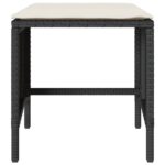 vidaXL 4-dielna záhradná sedacia súprava s podložkami čierna polyratan – Obrázok 6