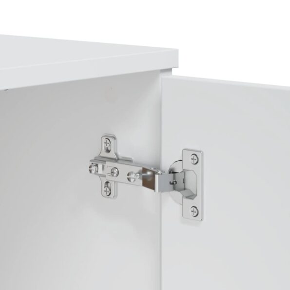 vidaXL Komoda VIKEN, biela 80x40x80 cm, borovicový masív – Obrázok 9