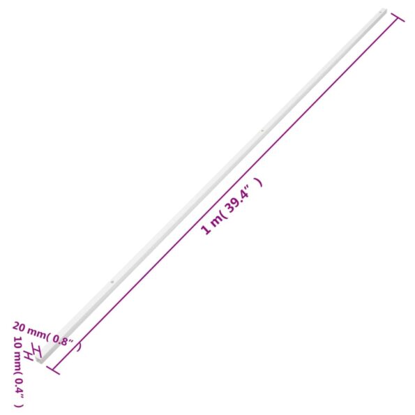 vidaXL Káblový rozvod 20x10 mm 10 m PVC – Obrázok 8