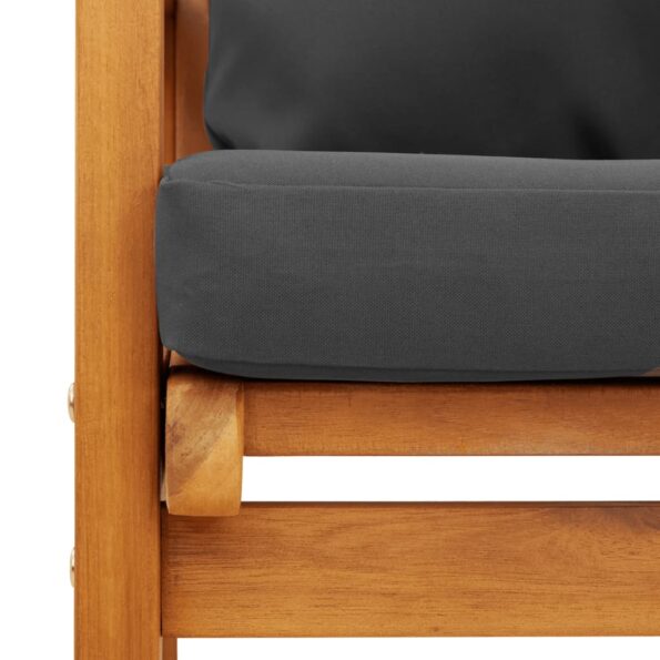 vidaXL 3-dielna záhradná sedacia súprava s podložkami akáciový masív – Obrázok 7