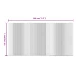 vidaXL Koberec obdĺžnikový sivý 100x200 cm bambus – Obrázok 8