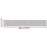 vidaXL Koberec obdĺžnikový tmavohnedý 70x500 cm bambus – Obrázok 8