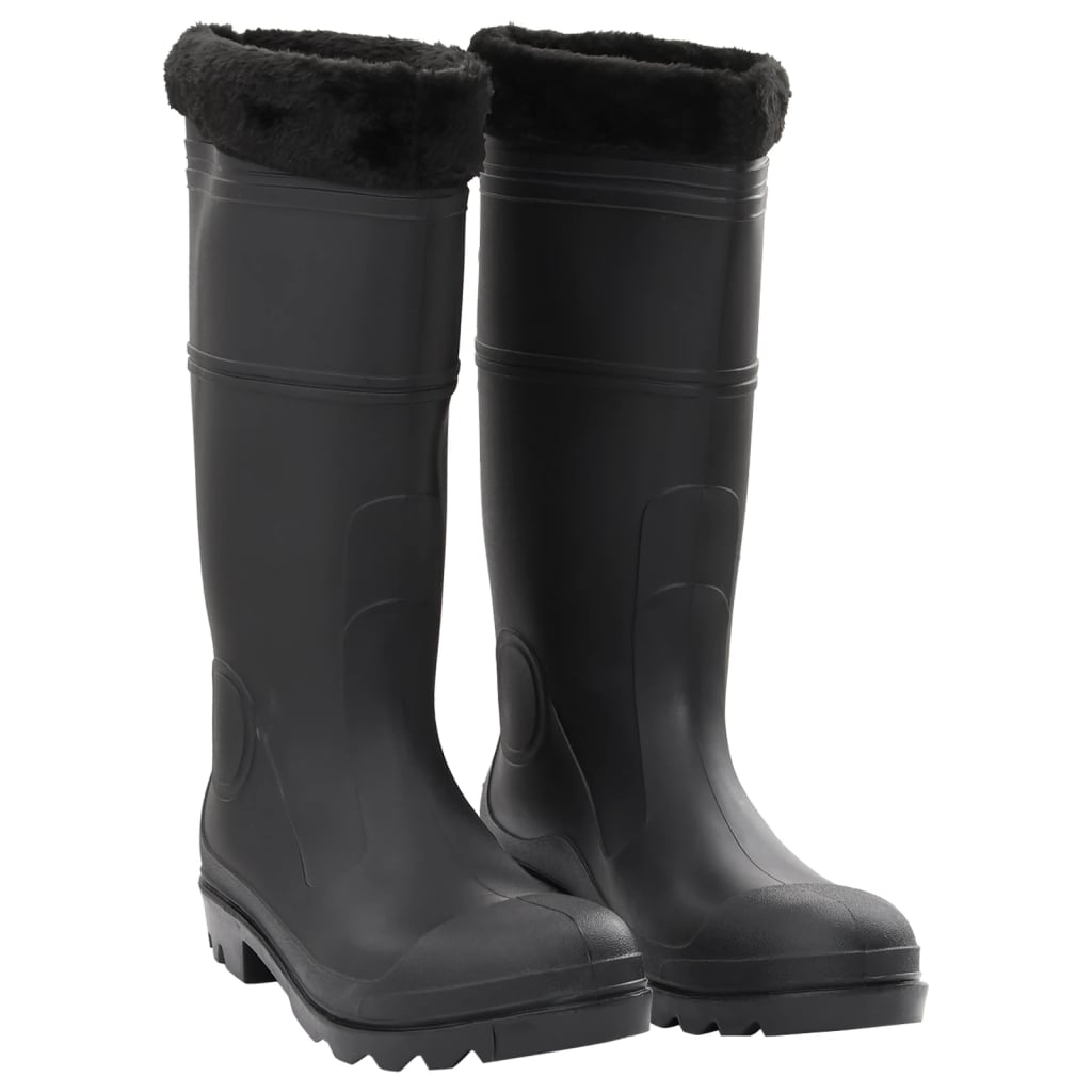 VXL8721012370616_a_en_hd_1.jpg vidaXL Topánky do dažďa s vyberateľnými ponožkami čierne veľk. 45 PVC – Obrázok 1