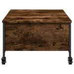 vidaXL Konferenčný stolík+kolieska, tmavý dub 91x55x34 cm – Obrázok 8