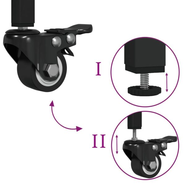 vidaXL Kuchynský vozík hnedý dub 105x42x95 cm kompozitné drevo – Obrázok 11